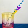 Set 6 Marker per Bicchieri o Cannucce Omini My Drink Silicone Multicolor