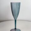 Flute In Plastica Trasparente colorata Blu Verde O Rosa 7x21,5cm