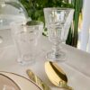 Bicchieri da Acqua Retrò in Set da Sei Disponibili in Tre Varianti Colore