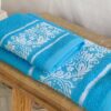 Set Asciugamani Viso e Ospite Floriana In Spugna Jacquard