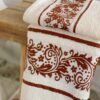 Set Asciugamani Viso e Ospite Floriana In Spugna Jacquard-8092