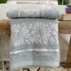 Set Asciugamani Viso e Ospite Floriana In Spugna Jacquard