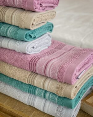 Asciugamano Selma Viso e Ospite Jacquard InBiancaluna
