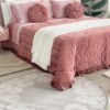 Tappeto Tondo Preziosa Home Con Decori Floreali e Fondo Antiscivolo