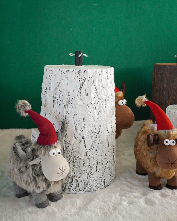 Base per Albero di Natale Effetto Tronco Innevato