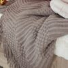 Coperta Aura a Maglia Jacquard