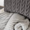 Coperta Aura a Maglia Jacquard