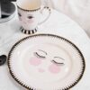 Piattino con Occhi Chiusi con Diametro 23 cm Miss Etoile