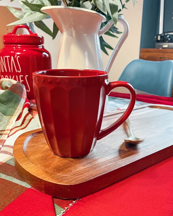 Tazza Mug Rossa Nuvole di Stoffa