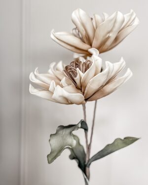 Fiore Artificiale a Due Boccioli H 95 CM