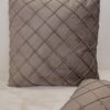 Cuscino Arredo in Velluto con Imbottitura Quadrato a Rombi 45x45