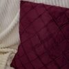 Cuscino Arredo in Velluto con Imbottitura Quadrato a Rombi 45x45