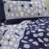 Completo Letto Venere Singolo Blu e Grigio