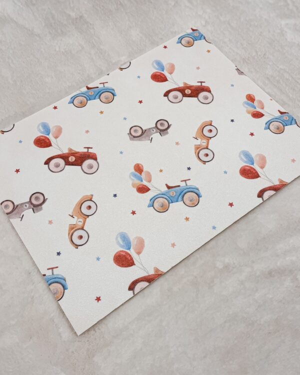Tovaglietta Colazione Bambino Macchinine 33x45CM