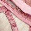Cuscino Arredo Quadrato Rosa e Bianco Preziosa Luxury