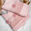 Set Asciugamani Viso ed Ospite D5 con Pizzo Preziosa