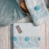 Set Asciugamani Viso ed Ospite D5 con Pizzo Preziosa