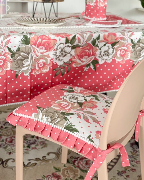 Linea Flora Coppia Coprisedia Con Zip e Laccetti Preziosa Home
