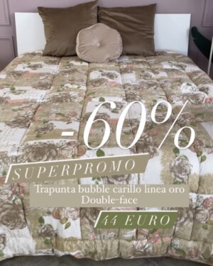 Trapunta Bubble Double Face Super Promo Linea Oro Carillo