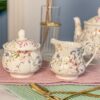 Set Lattiera e Zuccheriera Garden Stile Classico e Motivo Floreale