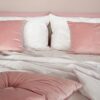 Completo Letto Matrimoniale Harris A Righe Bianche Rosa Carillo Home