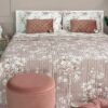 Trapuntino Matrimoniale Quilt Elisa Microfibra Stampata Floreale Carillo Home