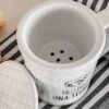 Tazza Mug Per Tisana Con Scritte Simpatiche Coperchio e Filtro per Infusione IN Ceramica AD STAR