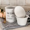 Tazza Mug Per Tisana Con Scritte Simpatiche Coperchio e Filtro per Infusione IN Ceramica AD STAR