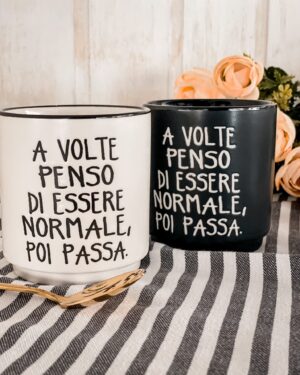 Tazza Mug Impilabile Con Scritte Simpatiche Versione Maschio o Femmina
