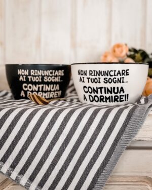Ciotola in Ceramica Con Scritte Simpatiche Maschio O Femmina