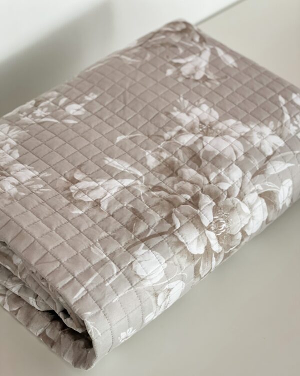 Trapuntino Matrimoniale Quilt Elisa Microfibra Stampata Floreale Carillo Home
