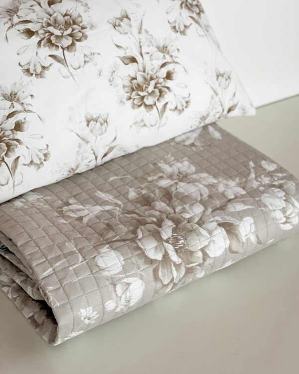 Trapuntino Matrimoniale Quilt Elisa Microfibra Stampata Floreale Carillo Home
