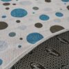 Tappeto Tondo Jacquard in Ciniglia Antiscivolo 180 cm Preziosa Home