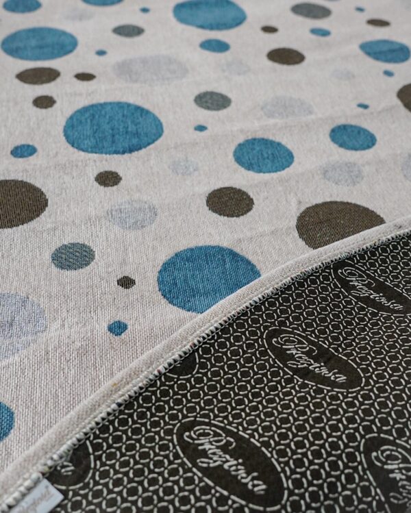 Tappeto Tondo Jacquard in Ciniglia Antiscivolo 180 cm Preziosa Home
