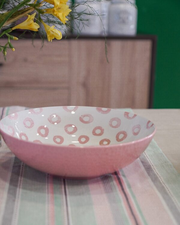Insalatiera 22 Cm Dodi Porcellana Rosa o Verde