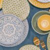 Servizio Piatti 18 Pezzi Lipari Porcellana Multicolor Tognana