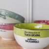 Ciotola Allegra Con Scritte In Ceramica AD