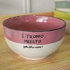 Ciotola Allegra Con Scritte In Ceramica AD