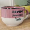 Tazza Allegra Con Scritte In Ceramica