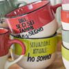 Tazza Allegra Con Scritte In Ceramica