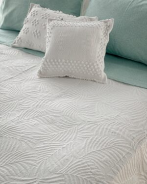 Copriletto Giamaica Matelassè Jaquard Matrimoniale Linea Oro Carillo