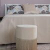 Pouf Malibù In Velluto Con Frange Elegante