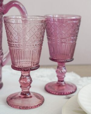 Set Bicchieri Calici In Vetro da Sei Preziosa Home