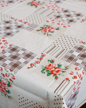 Tovaglia Decotex Patch Marrone Antimacchia Idrorepellente