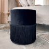 Pouf Malibù In Velluto Con Frange Elegante