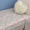 Trapuntino Boutis Singolo Shabby Rosa Con Rose