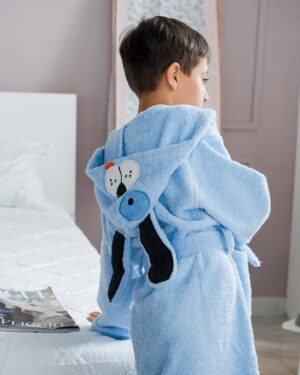 Accappatoio da Bambino Con Cappuccio con Animali