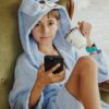 Accappatoio da Bambino Con Cappuccio con Animali