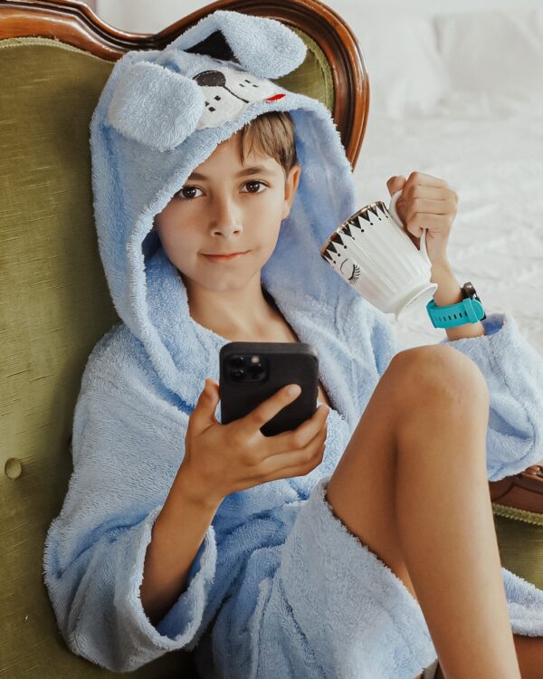 Accappatoio da Bambino Con Cappuccio con Animali