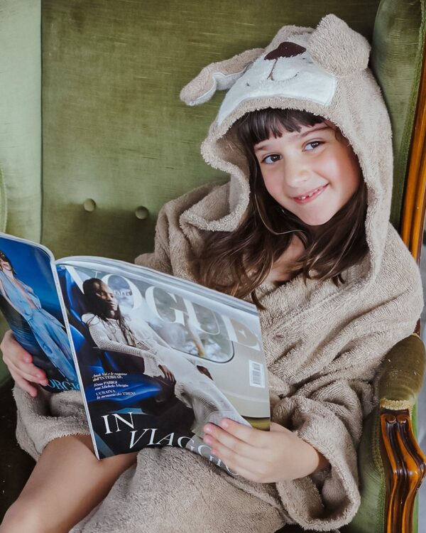 Accappatoio da Bambino Con Cappuccio con Animali